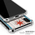 Chicago Flag Dark Wood iPhone XS Max Clear Case